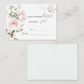 Roze rozen slaan op hoeveel Kisses in de pot Plaatskaartje (Voorkant / Achterkant)