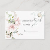 Roze rozen slaan op hoeveel Kisses in Jar Informatiekaartje (Voorkant)