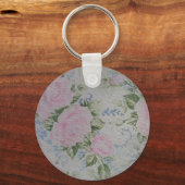 Roze Rozen Sleutelhanger (Voorkant)