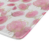 Roze rozen snijplank (Hoek)