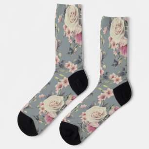roze rozen sokken