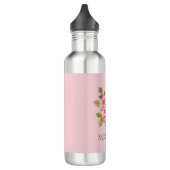roze rozen, speciaal gepersonaliseerd waterfles (Links)