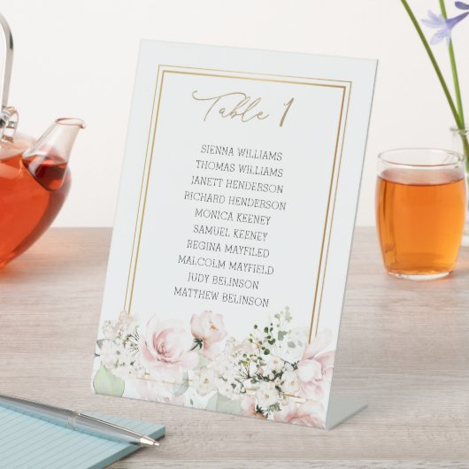 Roze rozen Startschema voor weddenschappen Reclamebord Met Voetstuk (Insitu)