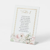 Roze rozen Startschema voor weddenschappen Reclamebord Met Voetstuk (Voorkant)