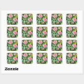  roze rozen Stickers voor Floral Art (Vel)