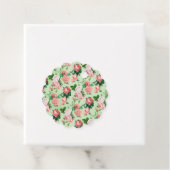 Roze Rozen stijl Bedankjes Labels (In situ)