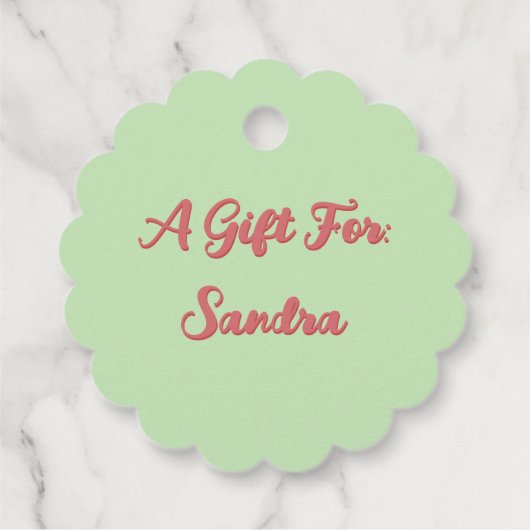 Roze Rozen stijl Bedankjes Labels (Achterkant)