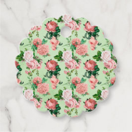 Roze Rozen  stijl Bedankjes Labels