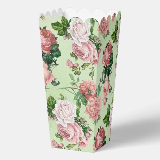 Roze Rozen  Stijl Favoriete Doos Bedankdoosjes (Achterkant)