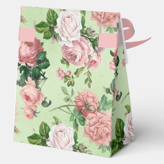 Roze Rozen  Stijl Favoriete Doos Bedankdoosjes (Achterkant)