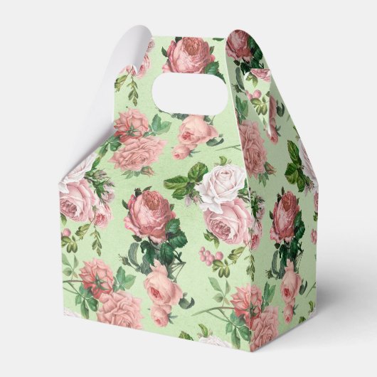 Roze Rozen  Stijl Favoriete Doos Bedankdoosjes (Achterkant)