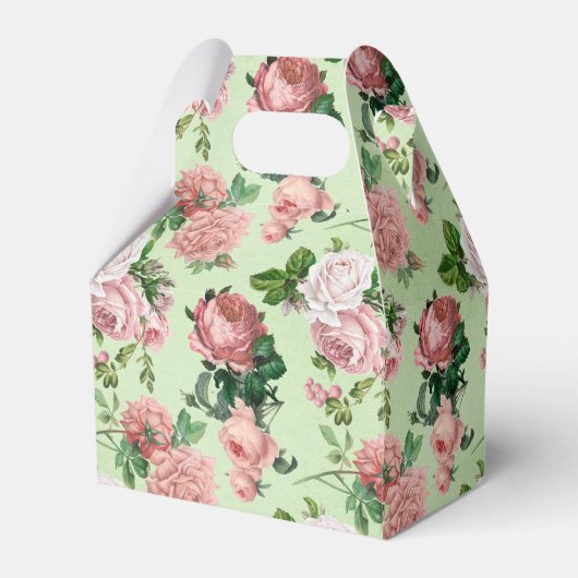 Roze Rozen  Stijl Favoriete Doos Bedankdoosjes (Voorkant Zijde)