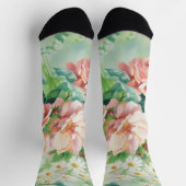 Roze Rozen  stijl Floral Art Sokken (Top)