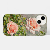 Roze Rozen Stijl Flower Art Telefoon Case iPhone Hoesje (Achterkant horizontaal)