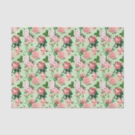 Roze Rozen  stijl Tissuepapier