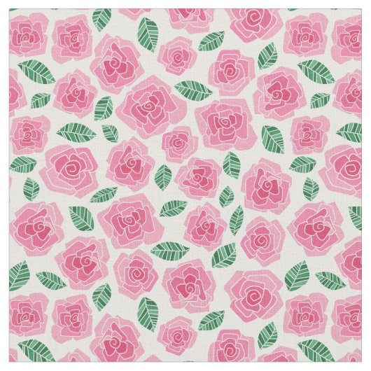 Roze rozen stof (Close Up)