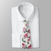 Roze rozen stropdas (Gebonden)
