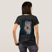 Roze rozen t-shirt (Achterkant volledig)