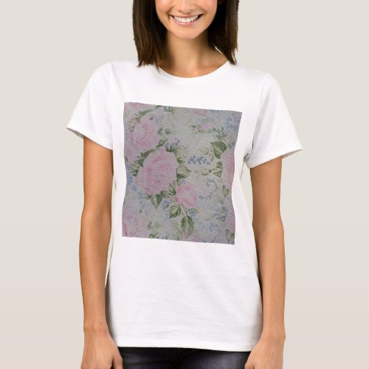 Roze Rozen  T-shirt (Voorkant)