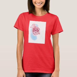 Roze rozen t-shirt