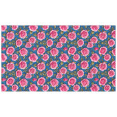 Roze rozen tafelkleed (Voorkant (Horizontaal))