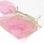 Roze rozen tafelkleed (Gekanteld)