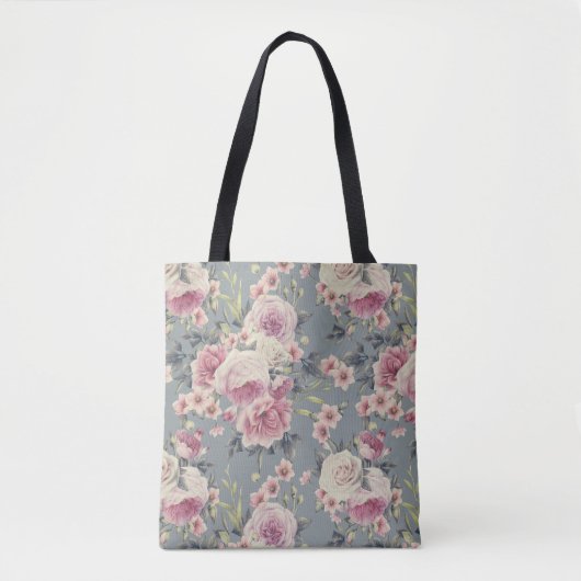 roze rozen tas (Voorkant)