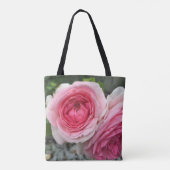 Roze rozen tas (Achterkant)