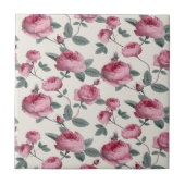 Roze rozen tegeltje (Voorkant)