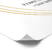 Roze Rozen Thee Bruiloft Feest Welkom Bord Poster (Hoek)