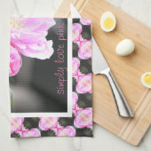 roze rozen theedoek (Quarter Fold)