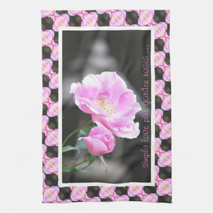 roze rozen theedoek