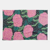 Roze Rozen Theedoek (Horizontaal)