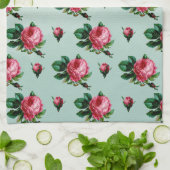 roze Rozen Theedoek (Gevouwen)