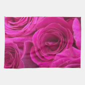 Roze rozen theedoek (Horizontaal)