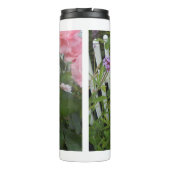 Roze rozen thermosbeker (Achterkant)