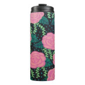 Roze Rozen Thermosbeker (Voorkant)