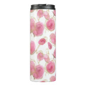 Roze rozen thermosbeker (Achterkant)