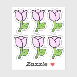 Roze rozen ticker sticker