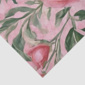 Roze rozen tissuepapier (Detail)