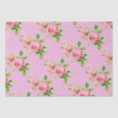 Roze  rozen tissuepapier (Voorkant)