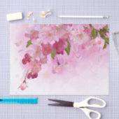 Roze rozen tissuepapier (Craft)