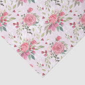 Roze rozen tissuepapier (Detail)