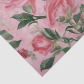 Roze rozen tissuepapier (Detail)