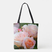 roze rozen tote bag (Achterkant)