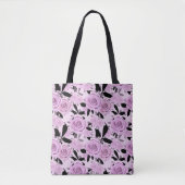 Roze rozen tote bag (Voorkant)