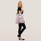 Roze rozen tote bag (Op model)