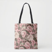 Roze Rozen Tote Bag (Voorkant)