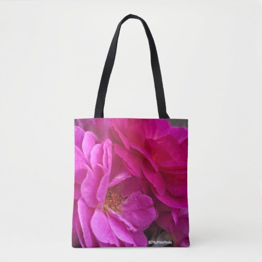 Roze Rozen Tote Bag (Voorkant)