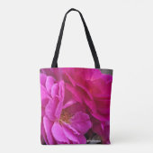 Roze Rozen Tote Bag (Achterkant)